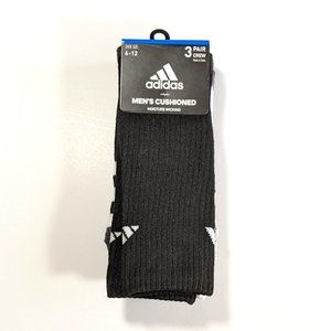 Adidas Crew Socks Cushioned Stretch Men Large 6-12